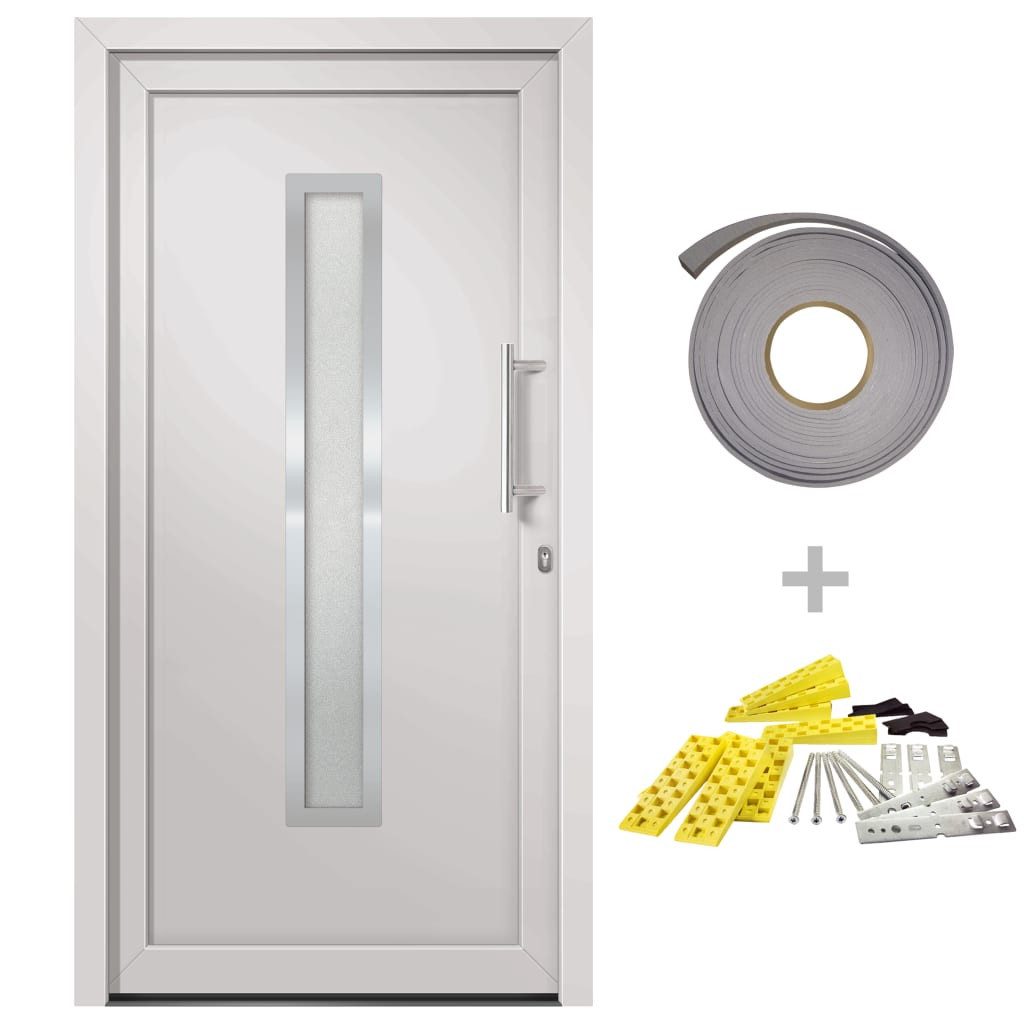 vidaXL Haustür Haustür Weiß 108x208 cm günstig online kaufen