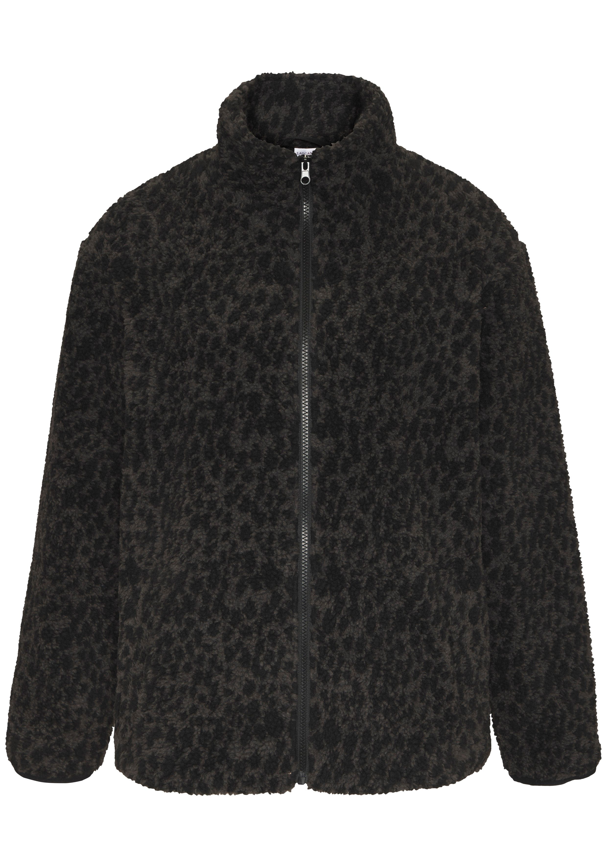 LASCANA Fleecejacke mit elegantem Leo-Muster – Bild 2 von 5