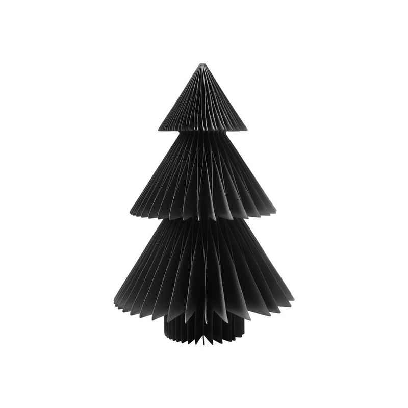 Villeroy & Boch Dekofigur Black XMAS Papierbaum, 17x25cm, Schwarz