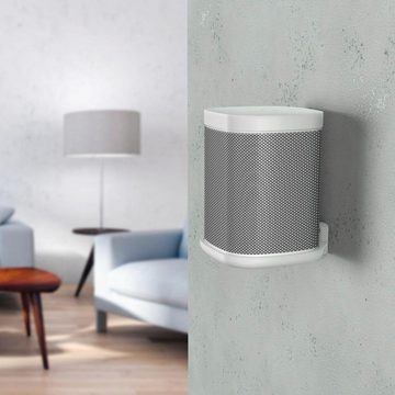 Hama Wandhalterung für Sonos One, One SL Lautsprecher-Wandhalterung Lautsprecher-Wandhalterung, (Außenmaß Breite: 12,8cm,Außenmaß Höhe: 3,5cm,Geeignet für:Lautsprecher)