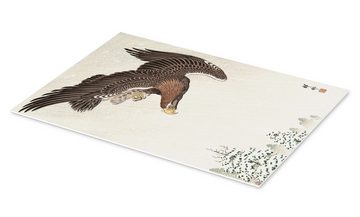 Posterlounge Forex-Bild Ohara Koson, Fliegender Adler, Malerei