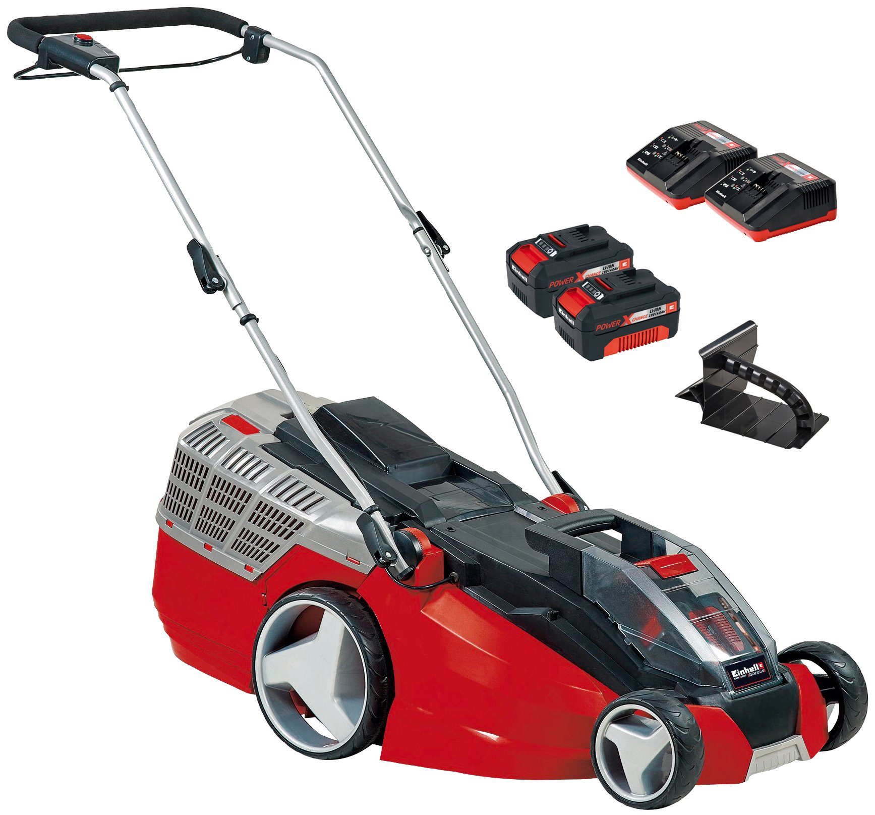 EINHELL AkkuRasenmäher »GECM 43 Li M Kit«, 43 cm Schnittbreite, mit 2