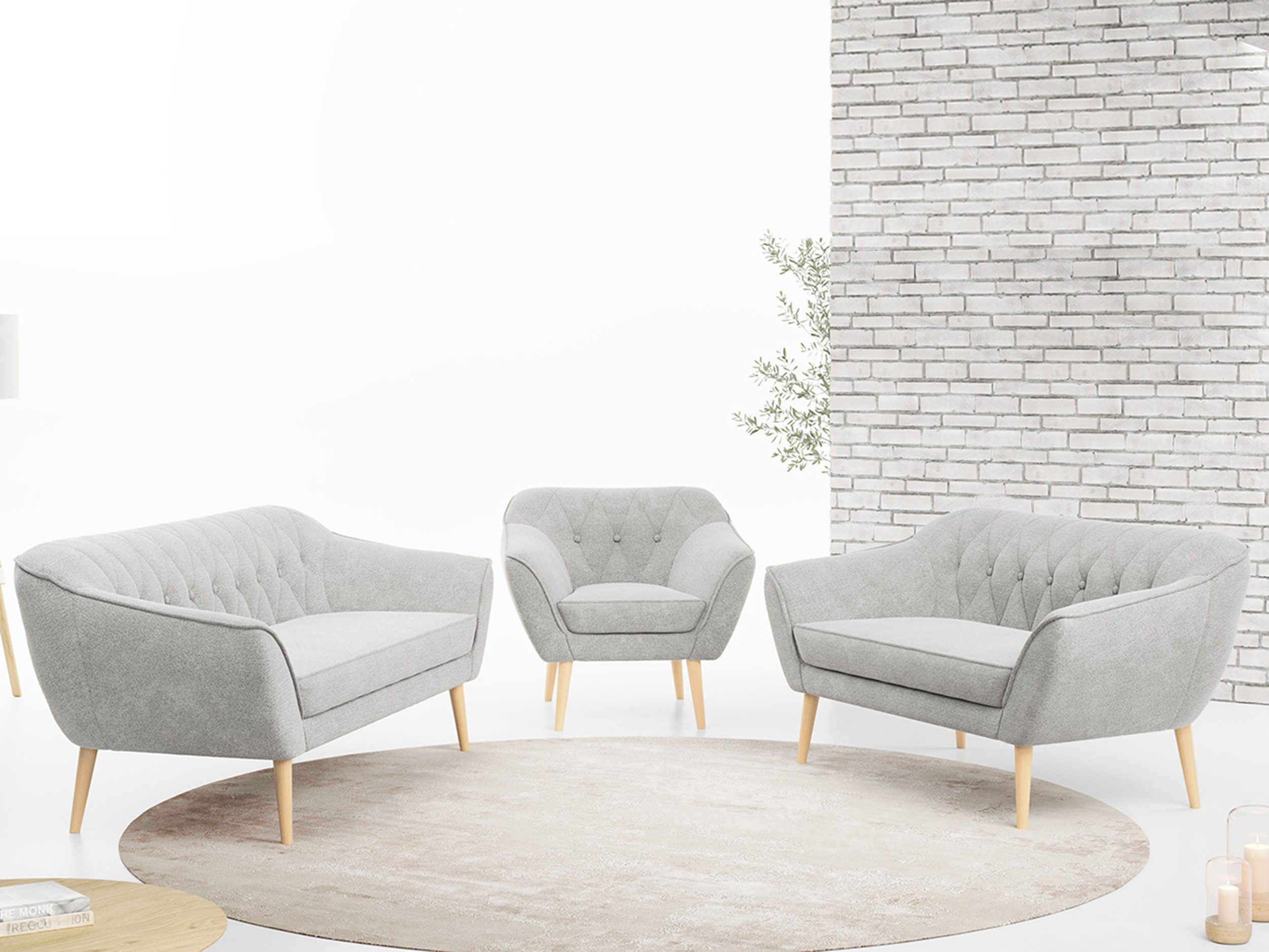 MKS MÖBEL Sofa PIRS 3 2 günstig online kaufen
