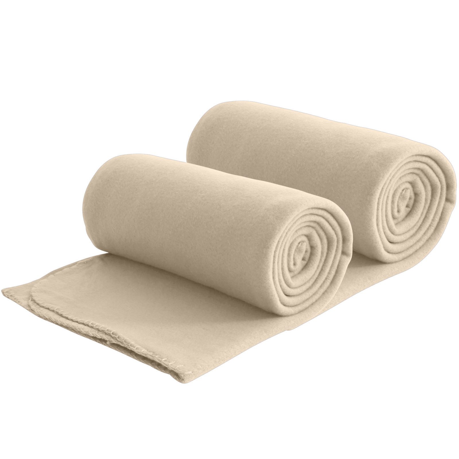 Wohndecke 2er Set eco-line Fleecedecke ca. 130x160, wometo, OEKO-TEX®, 100% recyceltes Material, Antipilling