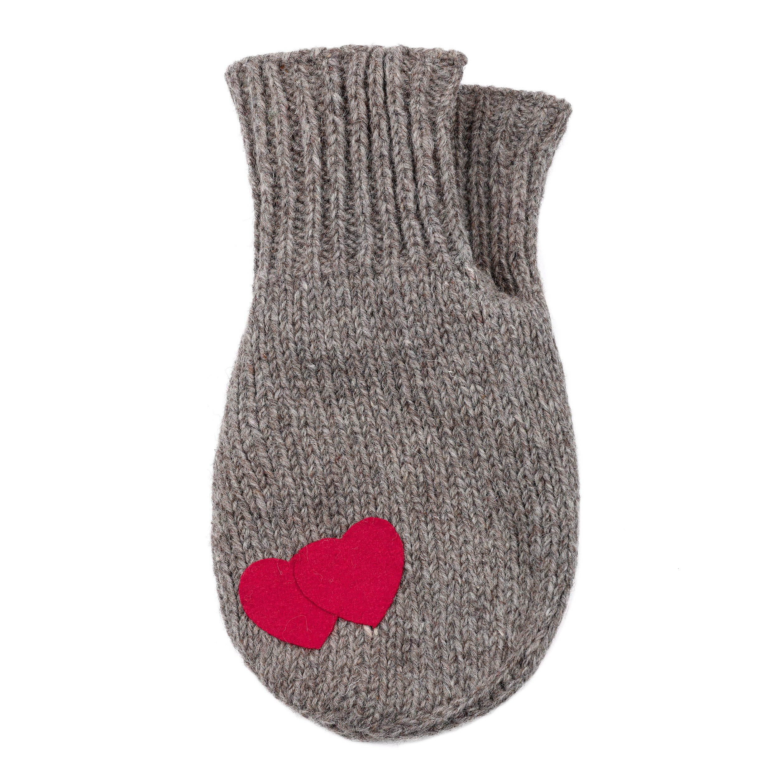 McRon Strickhandschuhe Pärchenhandschuh Modell Valentina (mit Herz) gefütte günstig online kaufen