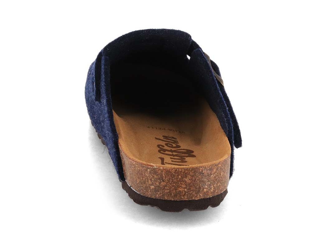 Tuffeln Clogs Filzpantoffeln Feierabend Pantoletten mit Schnalle Hausschuh mit Korkfußbett