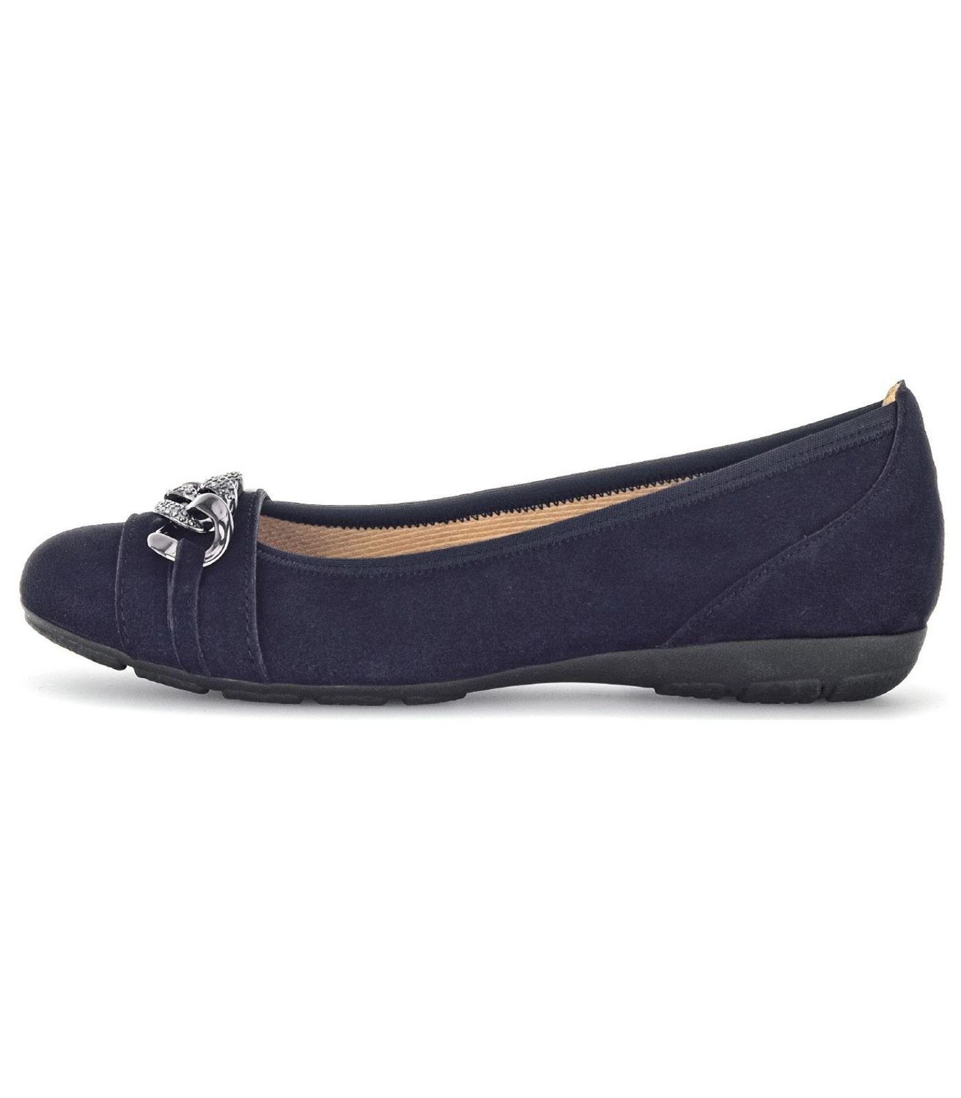 Gabor Ballerinas Leder Ballerina Blau 16) / (atlantik