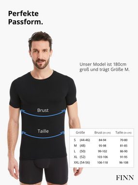 FINN Design Unterhemd Business Unterhemd Kurzarm mit Rundhals Herren feiner Micro-Modal Stoff, maximaler Tragekomfort