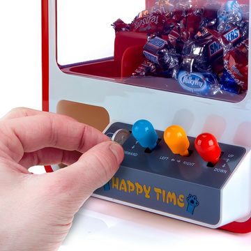 Goods+Gadgets Spieltisch Candy Grabber Supreme, (Süßigkeitenautomat Süßigkeiten Greifautomat), Spielautomat mit USB-Kabel