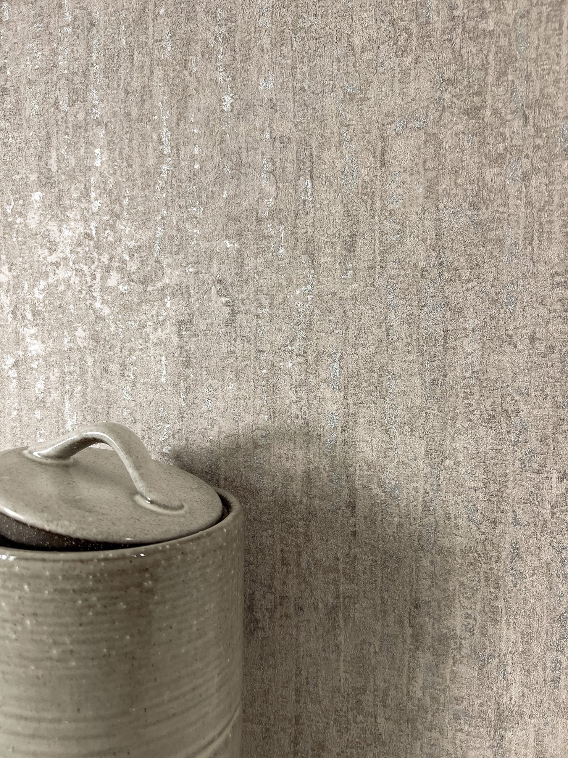 Newroom Vliestapete Nyla Taupe Tapete Mustertapete Unifarbe, Struktur, Leic günstig online kaufen