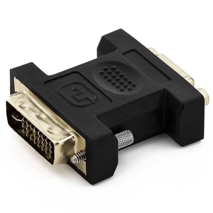 deleyCON deleyCON VGA zu DVI-I Adapter - VGA Buchse zu DVI-I Stecker - für Video-Kabel