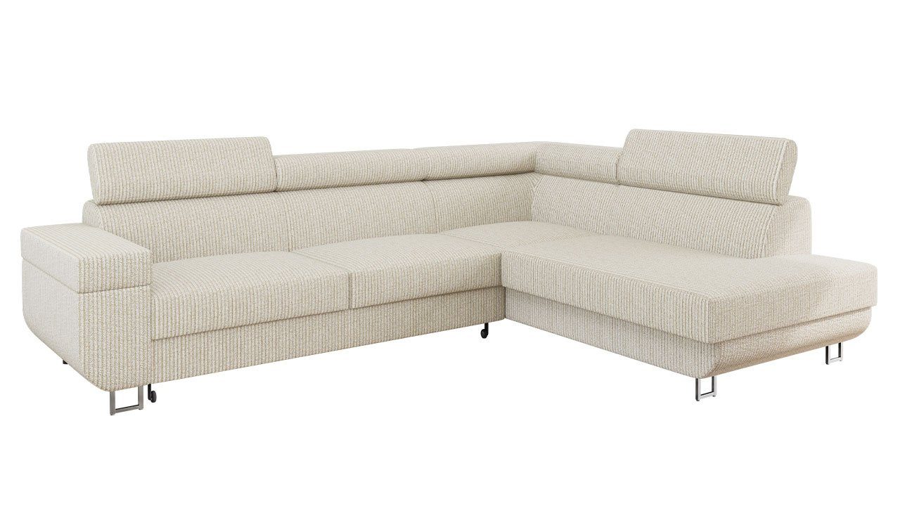 MIRJAN24 Ecksofa Fonti Cord, mit Schlaffunktion günstig online kaufen