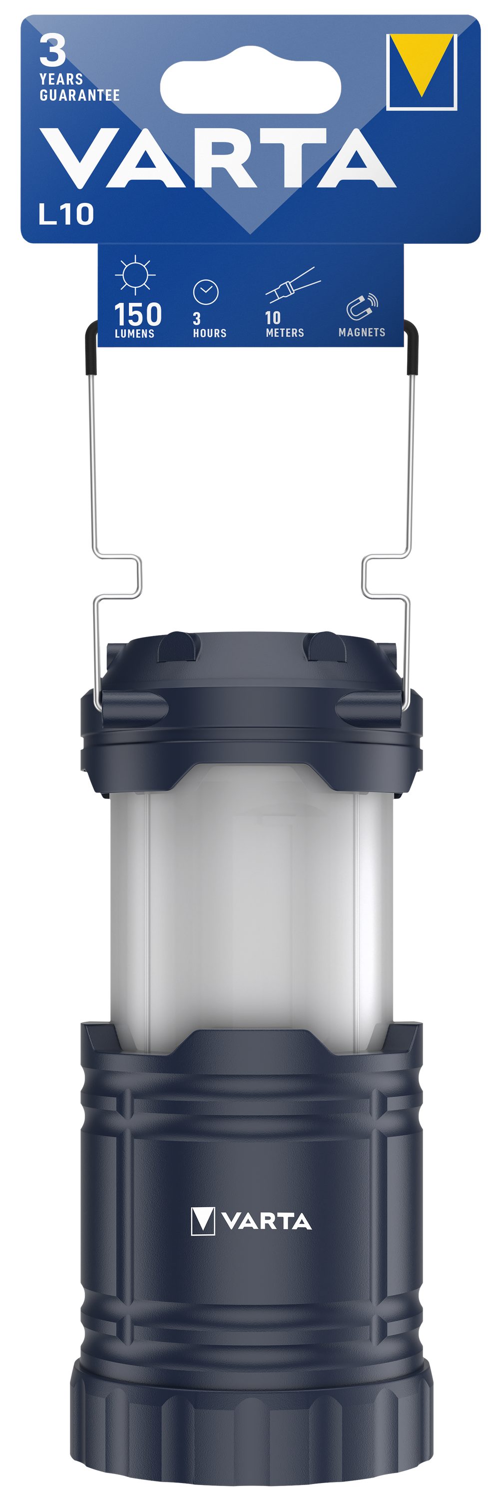 VARTA Einbauleuchte LANTERN L10, Leuchtstark, langlebig, für unterwegs geeignet
