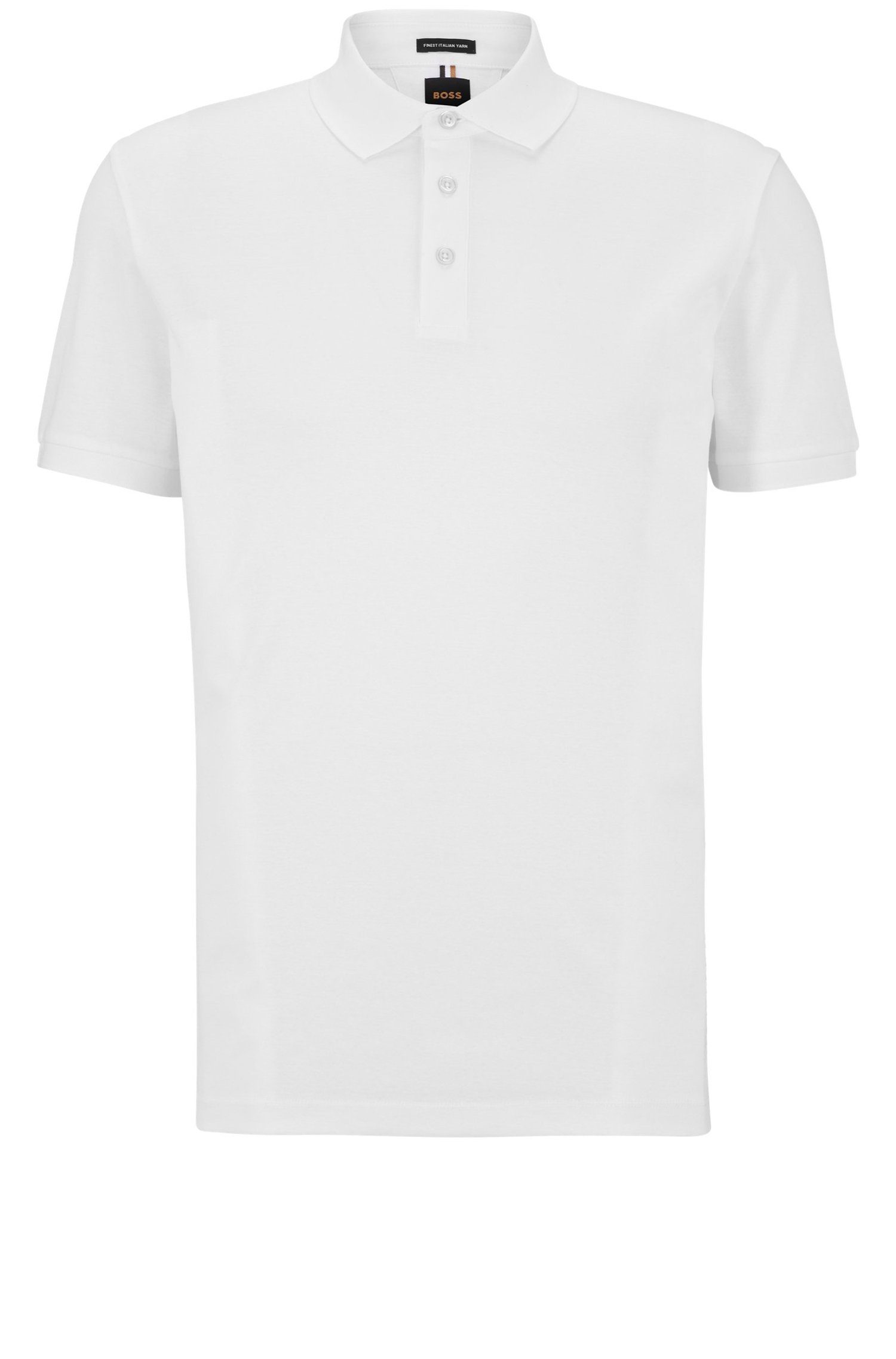 (100) (1-tlg) BOSS T-Perry Poloshirt Weiß
