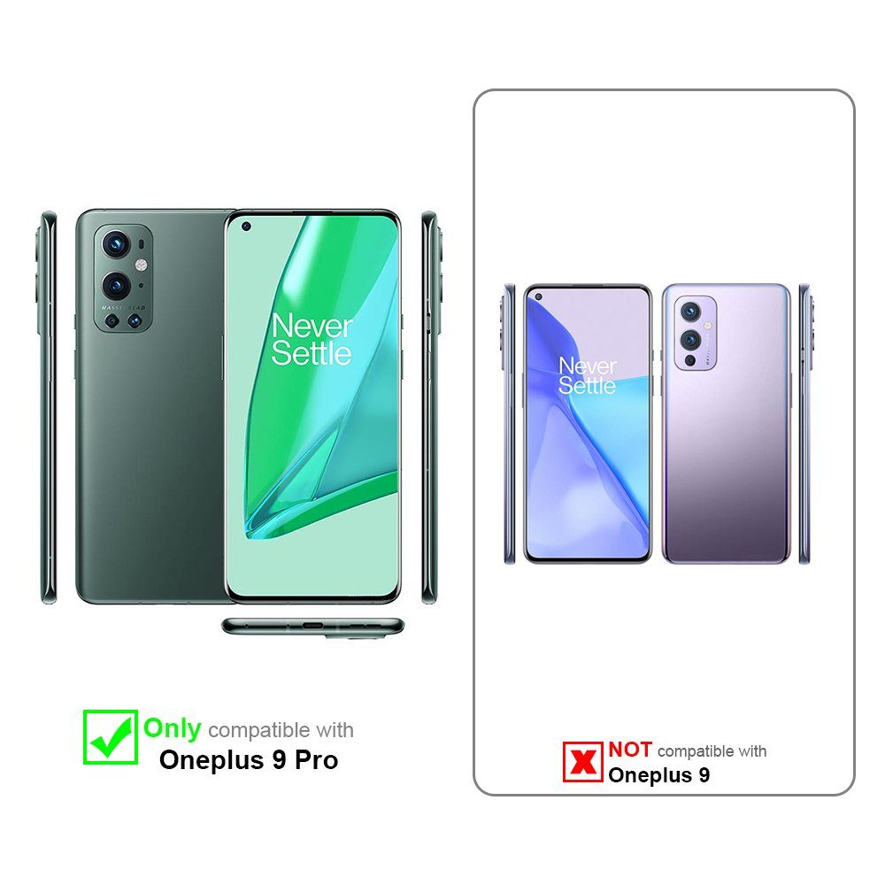 Cadorabo Handyhülle für OnePlus 9 PRO Hülle OnePlus 9 PRO, Hülle Schutzhülle mit Standfunktion, Kartenfach und Magnetverschluss