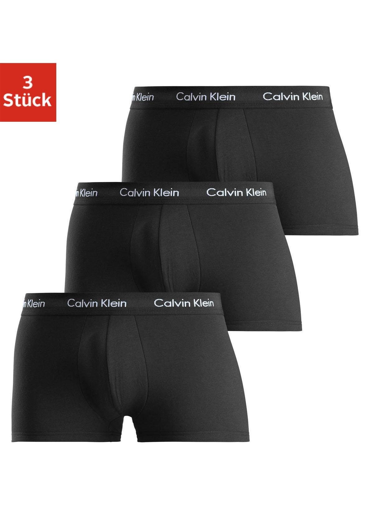 Calvin Klein Underwear Trunk Low Rise Trunk 3 PACK (3-St., 3 PACK) mit Logo-Stretchbund