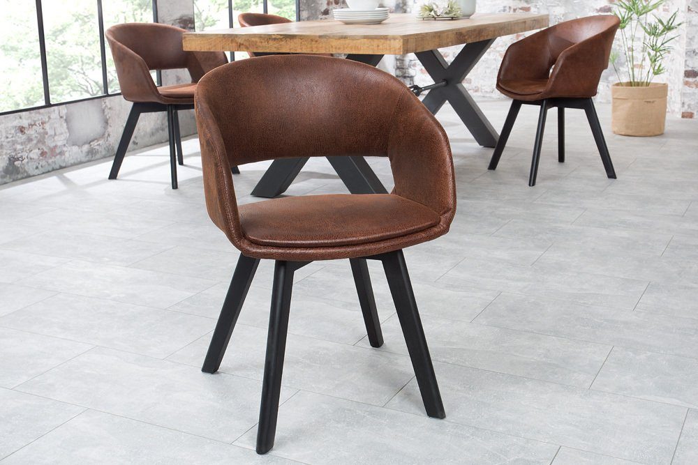 riess-ambiente Polsterstuhl NORDIC STAR antik braun günstig online kaufen