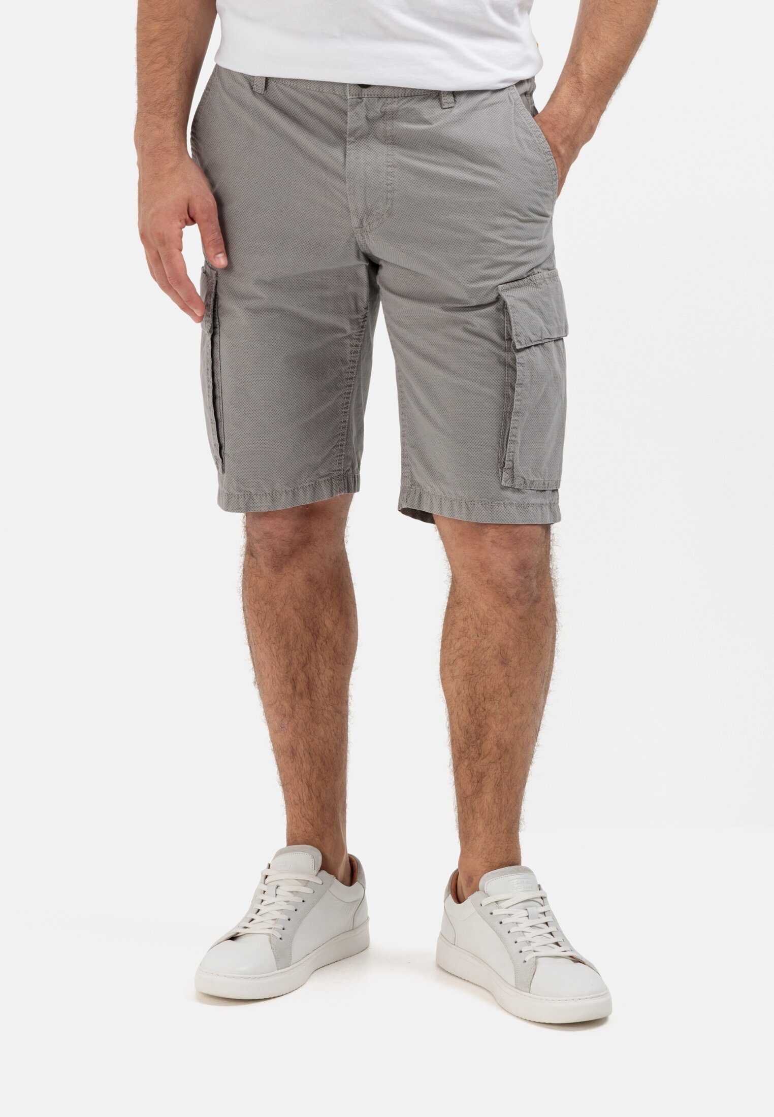 camel active Cargoshorts Regular Grau Fit