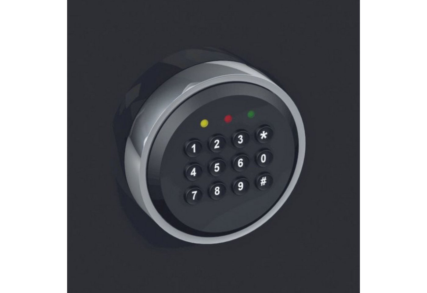 Thumbnail - mySafe BASI Tresor Elektrischer Tresor mit Zahlenschloss (Packung, 1-St), Zahlencode, Alarm, 2 Notschlüssel, Notstromagg...