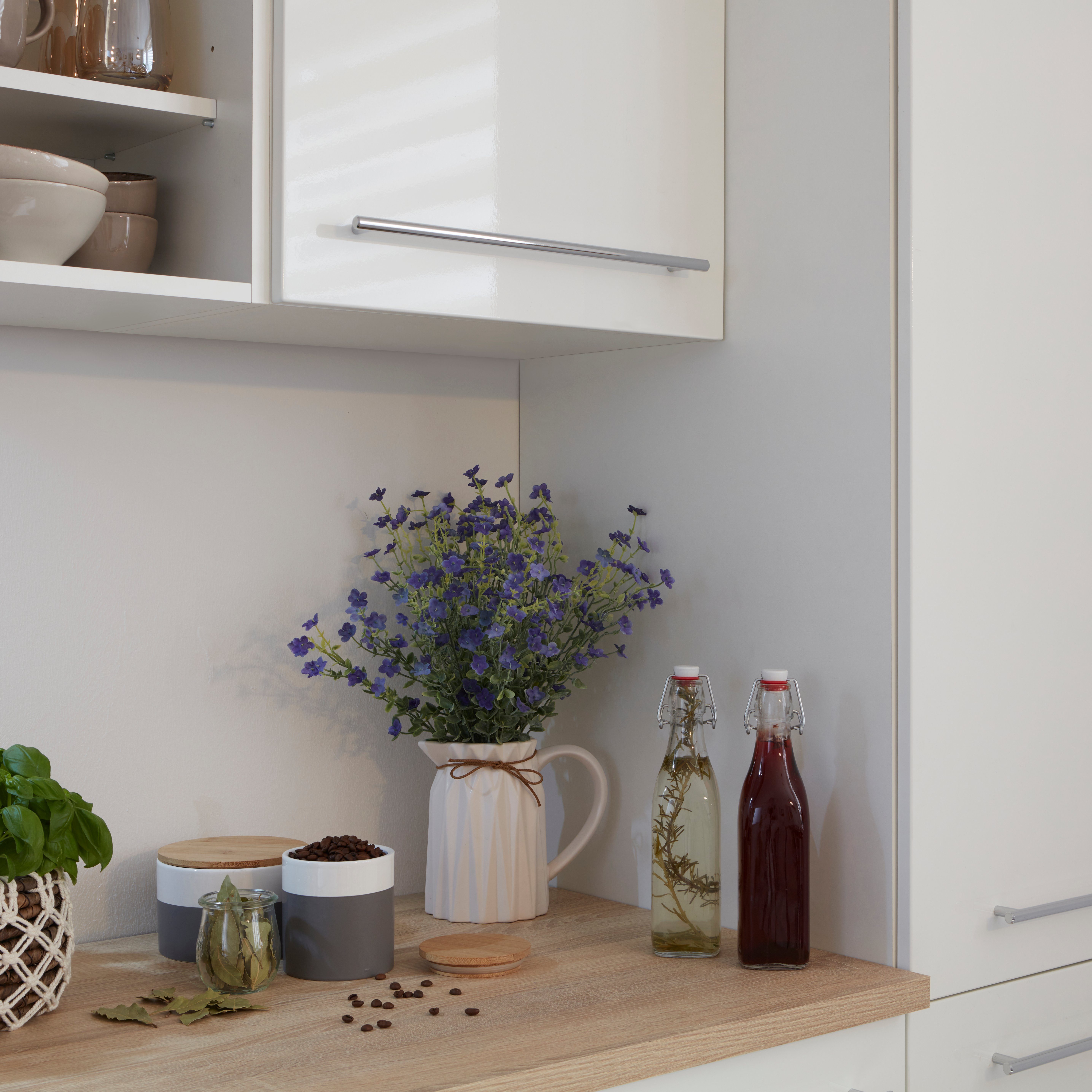 Kunstblume Blütenbusch, I.GE.A., Höhe 43 cm, Im Keramik-Krug mit Schleife günstig online kaufen