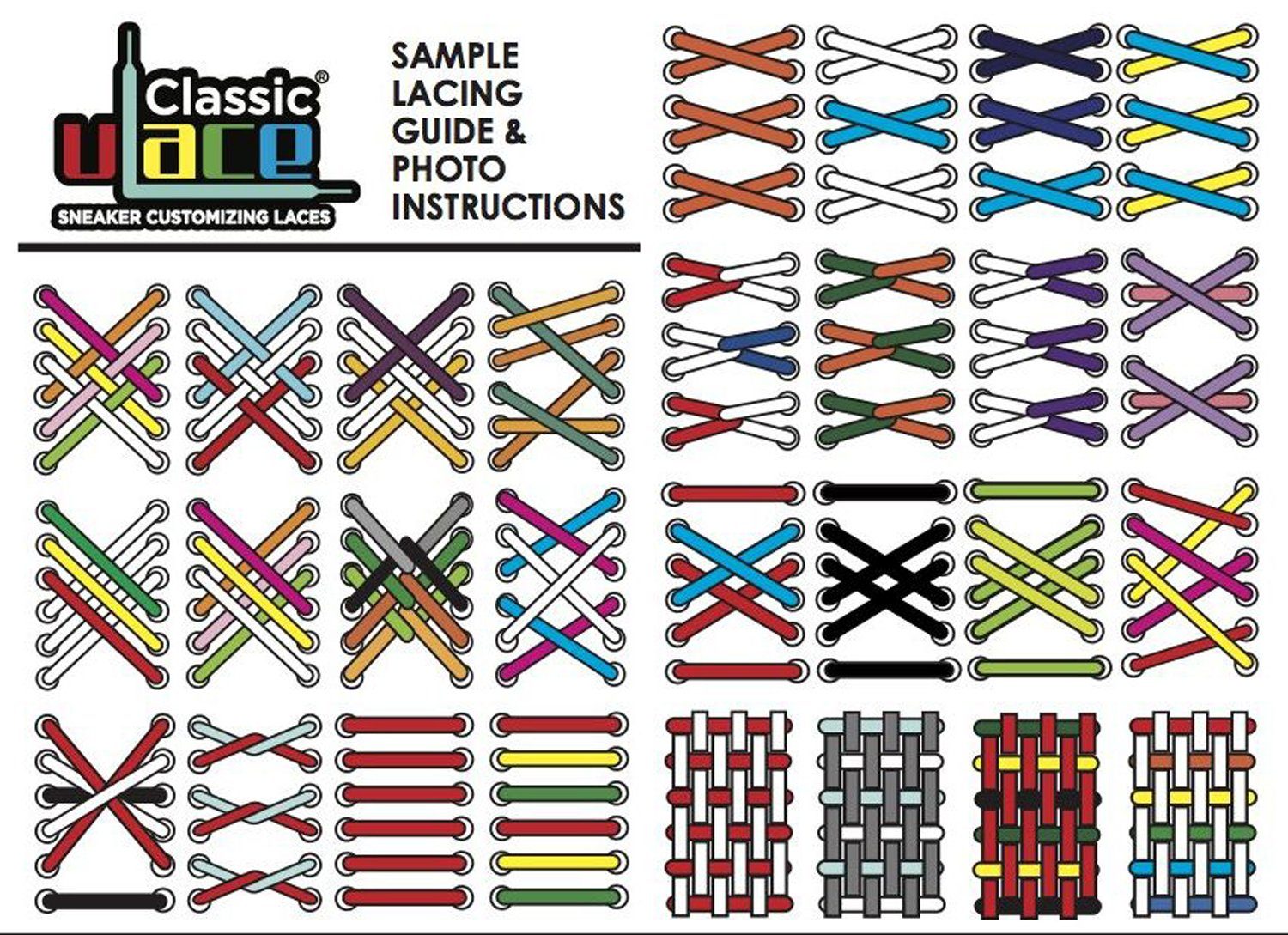 U-Laces Schnürsenkel Classic Mix N Match 6 Stück - elastische Schnürsenkel mit Wiederhaken – Bild 3 von 4