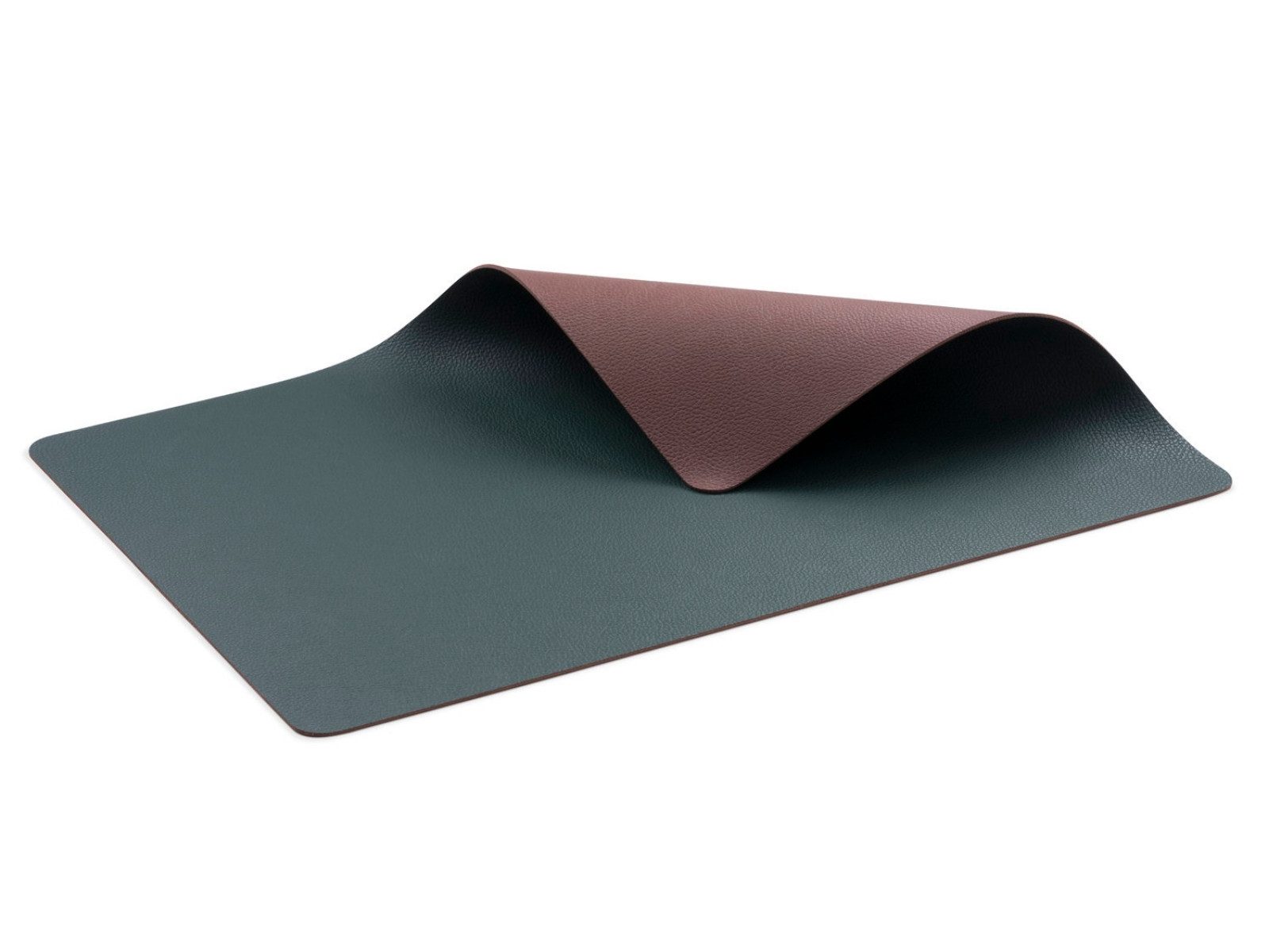 Bitz Platzset Tischset tannengrün/dunkelbraun 46x33cm 4er Set
