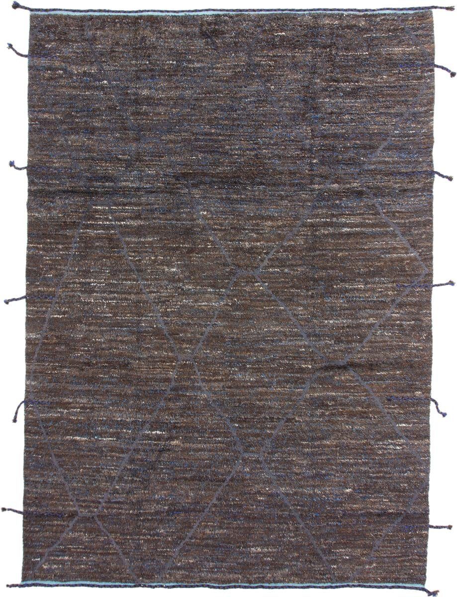 Orientteppich Berber Maroccan Design 266x376 Handgeknüpfter Moderner Orientteppich, Nain Trading, rechteckig, Höhe: 20 mm