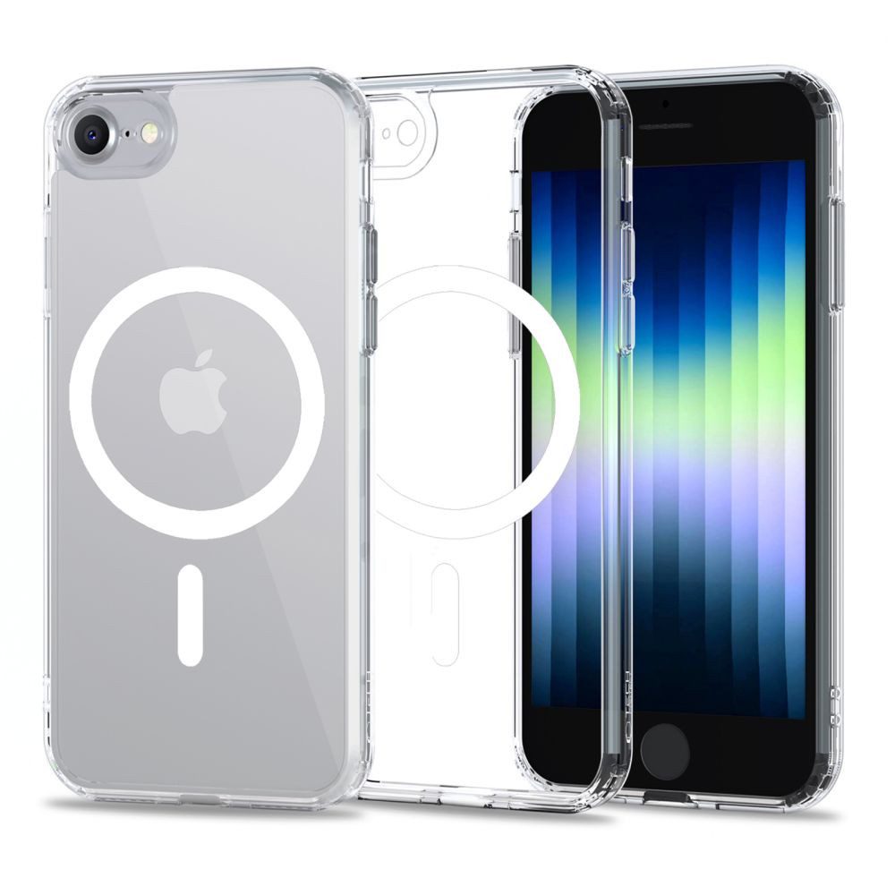 TECH PROTECT Handyhülle Schutzhülle Magnethülle Smartphonehülle 4,7 Zoll, MagSafe-Magnetring, matt, Kameraschutz, stoßfest
