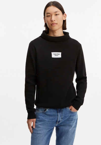 Calvin Klein Jeans Strickpullover SMALL BOX ROLL NECK SWEATER mit Calvin Klein Markenlabel auf der Brust