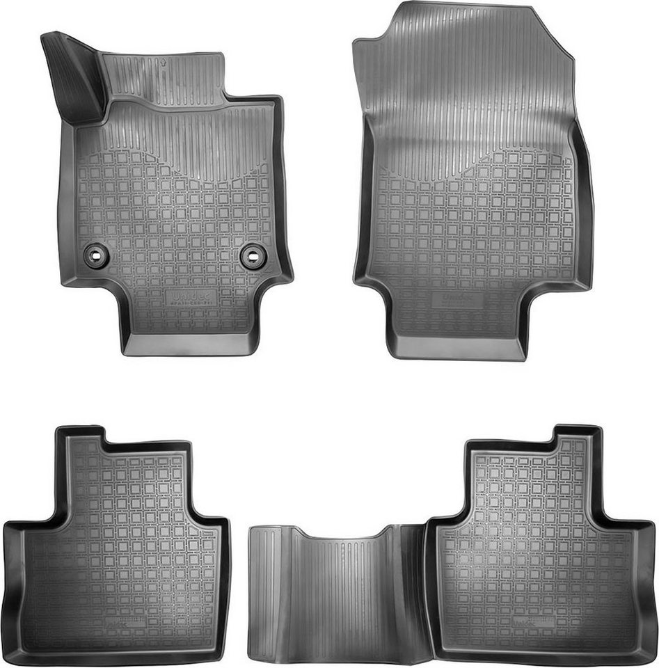 RECAMBO Passform-Fußmatten CustomComforts (4 St), für Toyota RAV4, V XA50  ab 2019, perfekte Passform