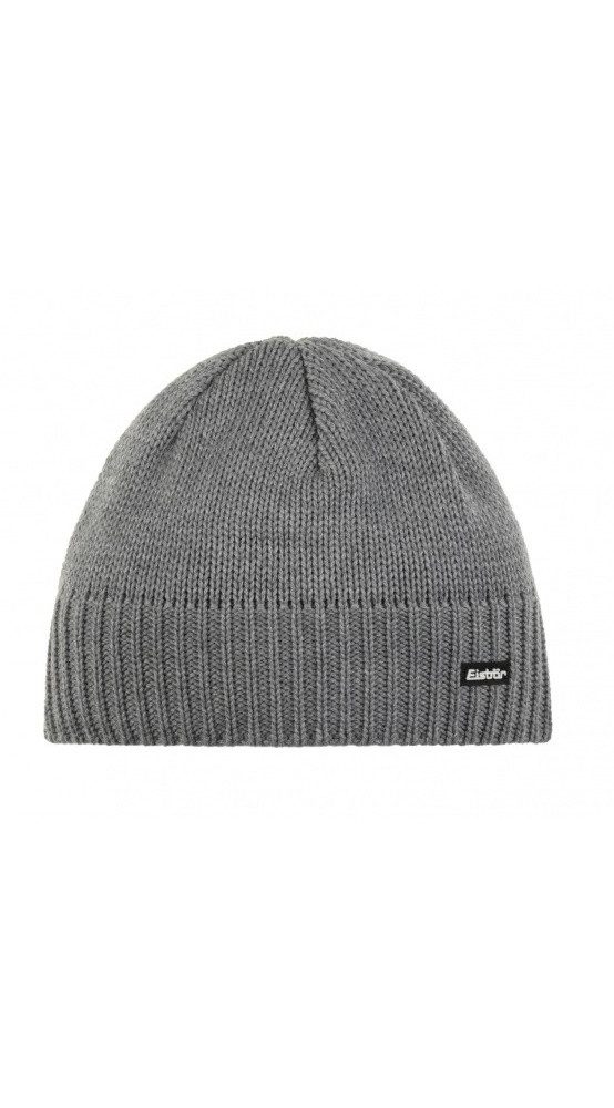 Eisbär Beanie Wintermütze Trop Strickmuster Merinowolle hellgrau Herren günstig online kaufen