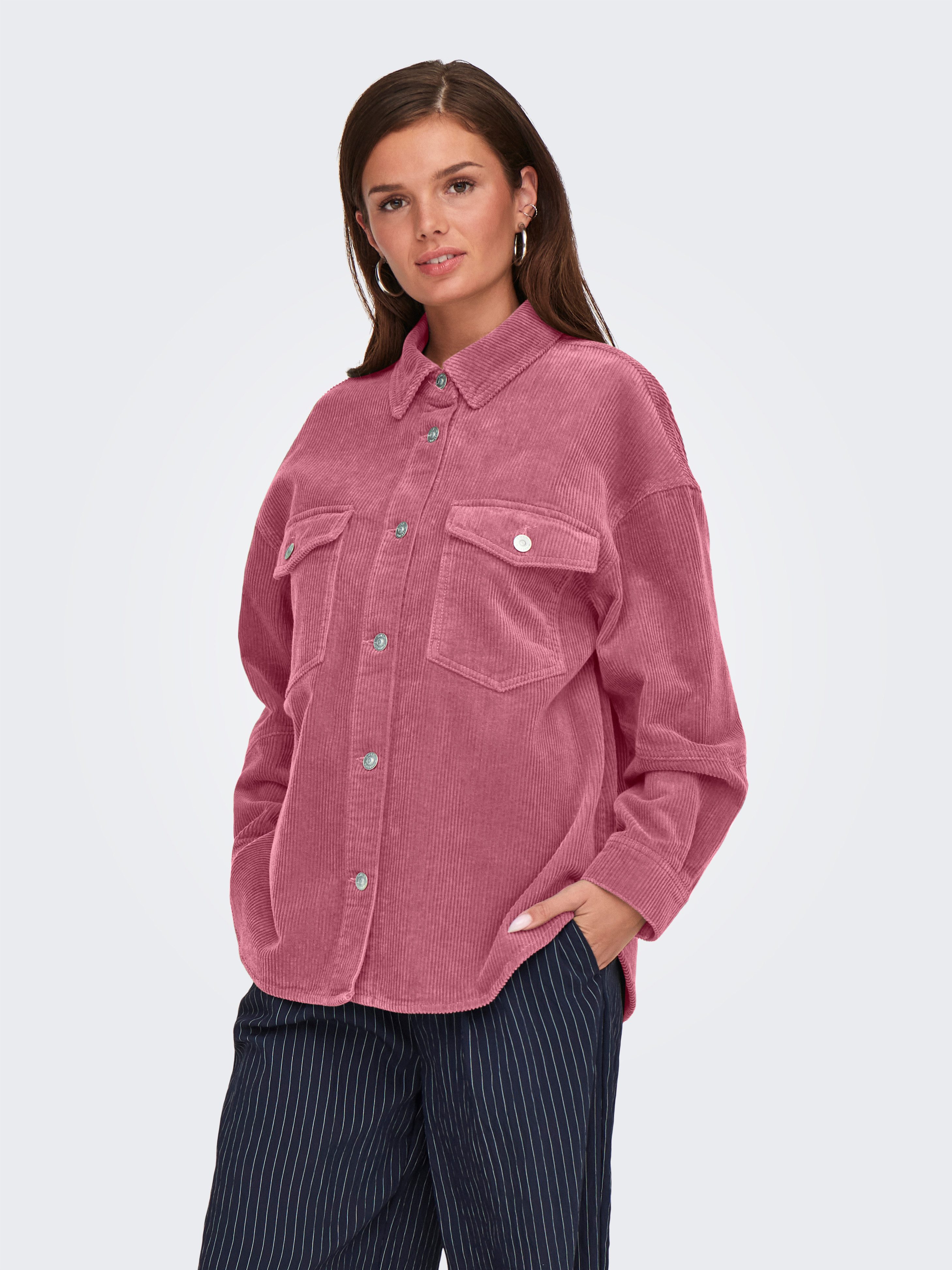 ONLY Hemdbluse ONLTIGGY L/S CORD SHACKET PNT günstig online kaufen