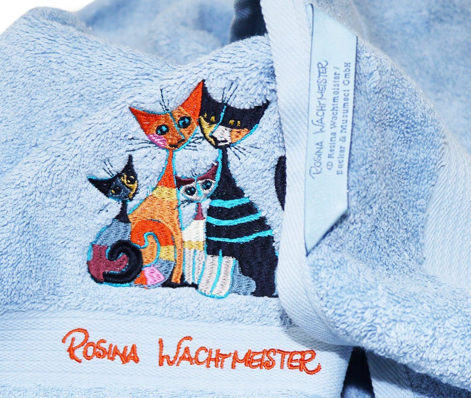Handtuch Rosina Wachtmeister (1-St), Baumwolle 600g/m² Bollywood, Handtücher Luxor 50x100cm 100% Blau Baumwolle Größe: Walkfrottier