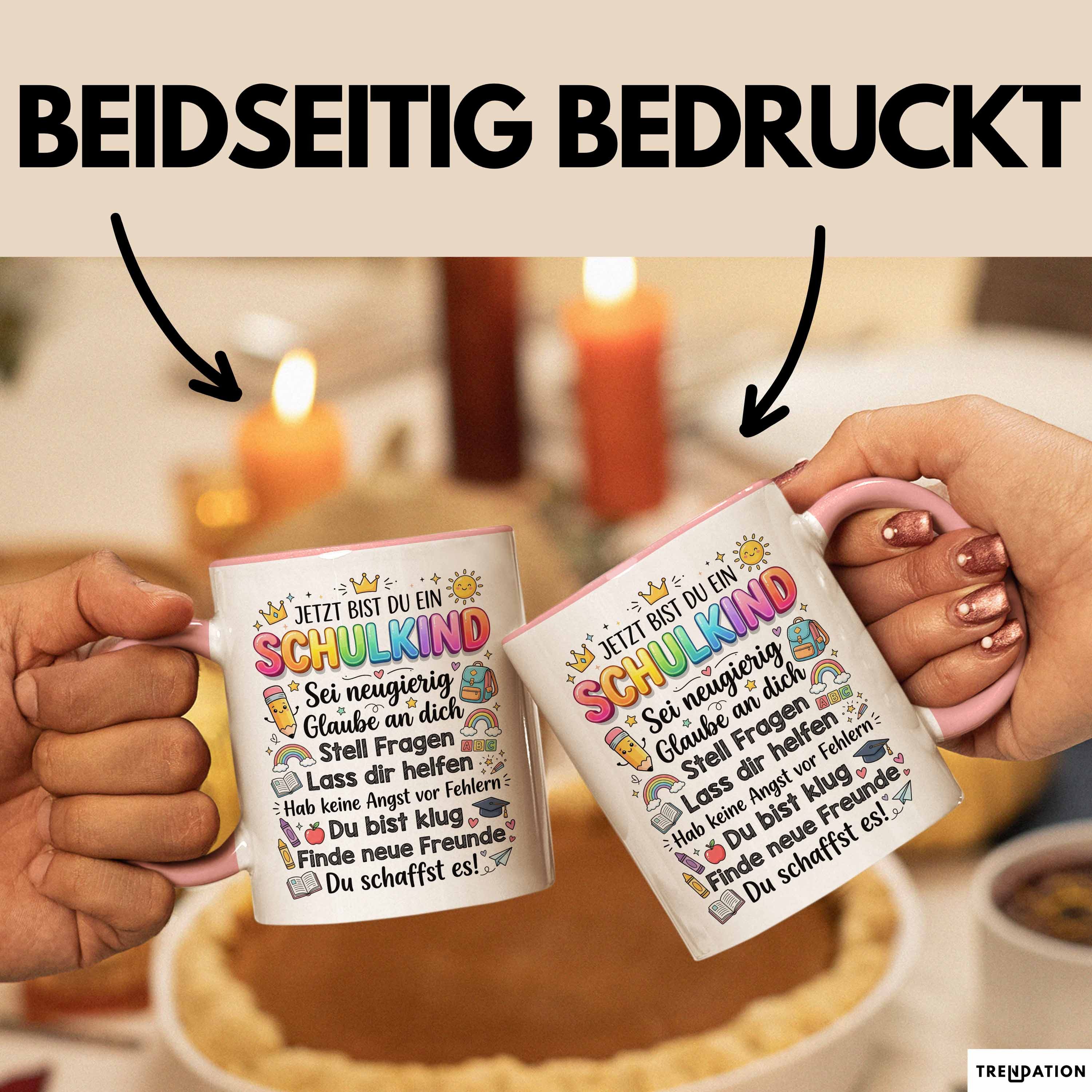 Trendation Tasse Einschulung Tasse Geschenk Jetzt Bist Du Ein Schulkind Geschenkidee Ge, Keramik