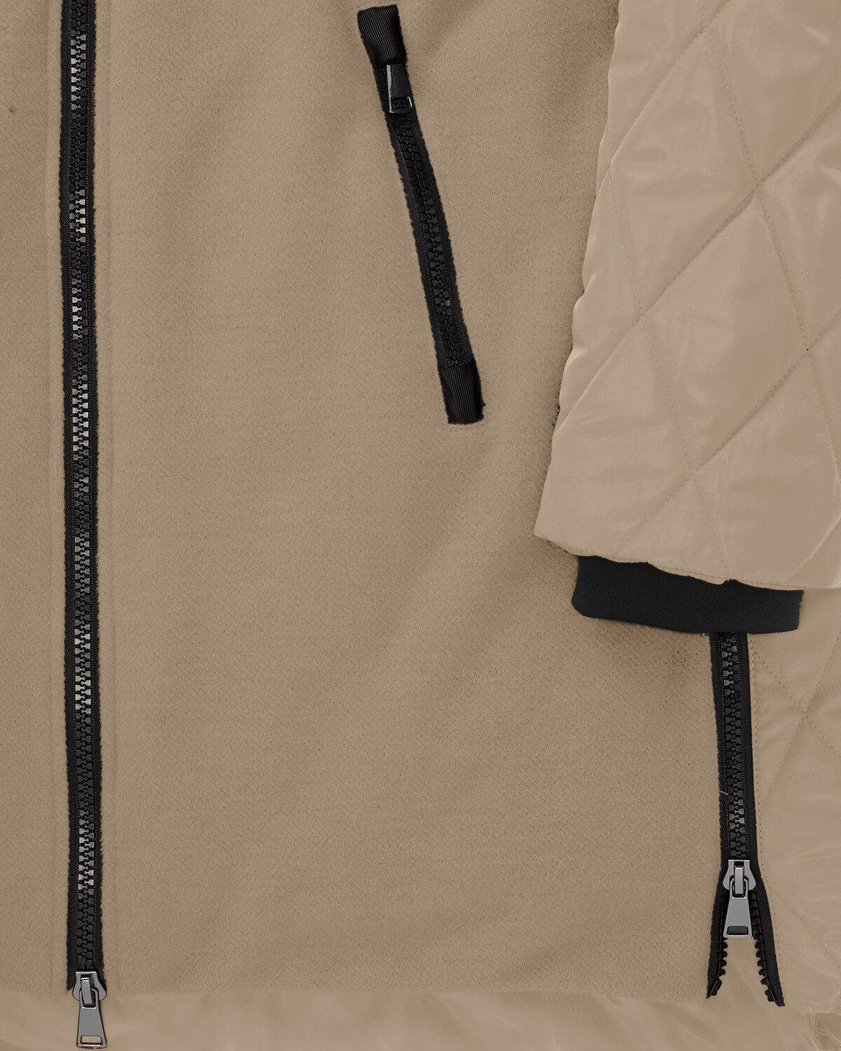 White Label Steppjacke Materialmix-Winterjacke
