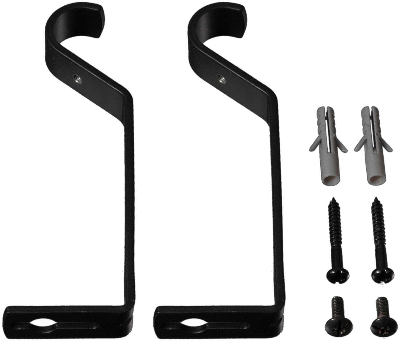 Liedeco Träger, Gardinenstangen, (Set, 2-St), für Gardinenstangen Ø 20 mm günstig online kaufen