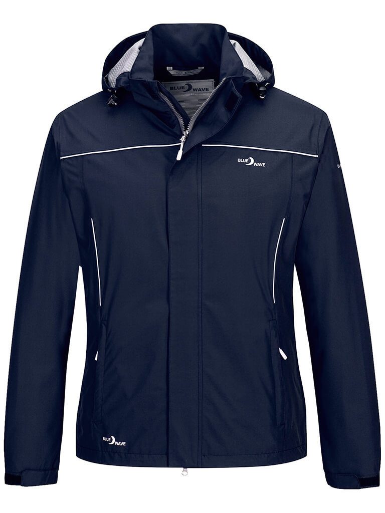 RennerXXL Funktionsjacke Blue Wave Klea Damen Fahrradjacke mit Reflektoren Wasserdichte Damen Fahrradjacke mit Reflektoren in Übergrößen