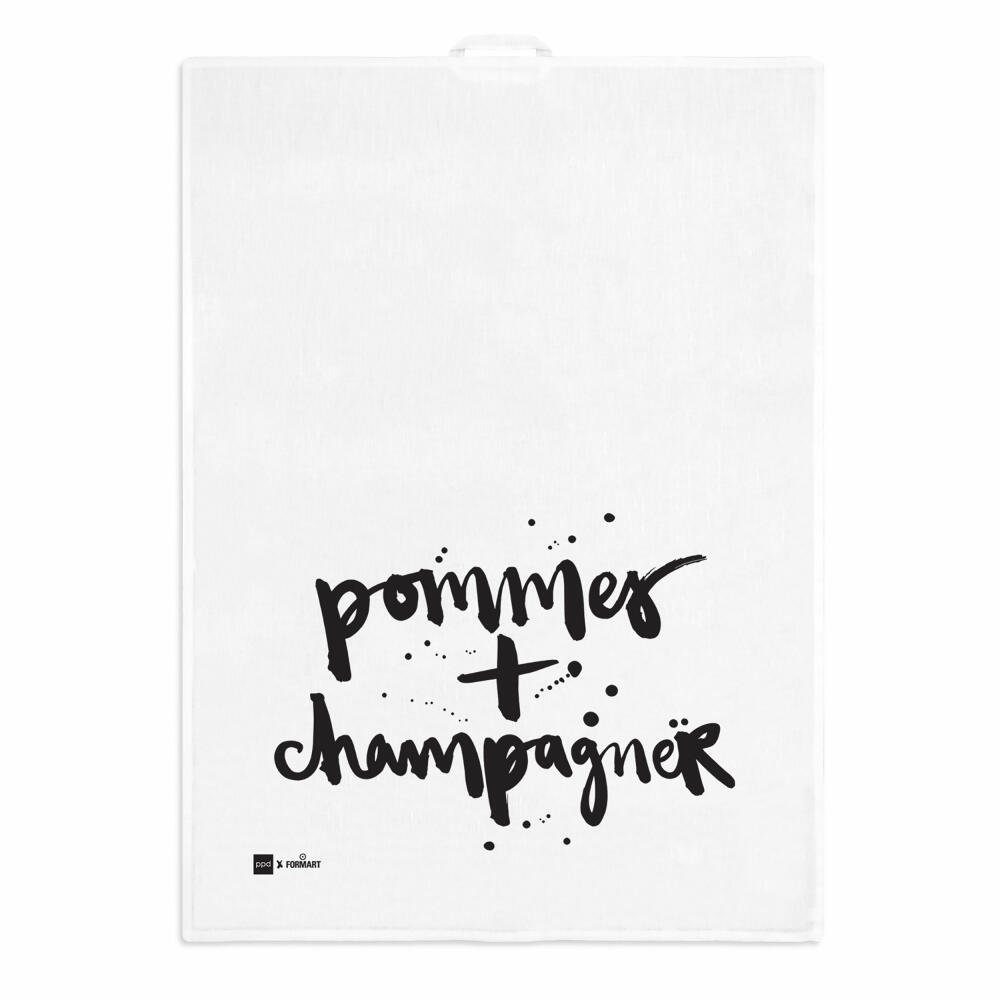 PPD Geschirrtuch Pommes + Champagner 70 x 50 cm