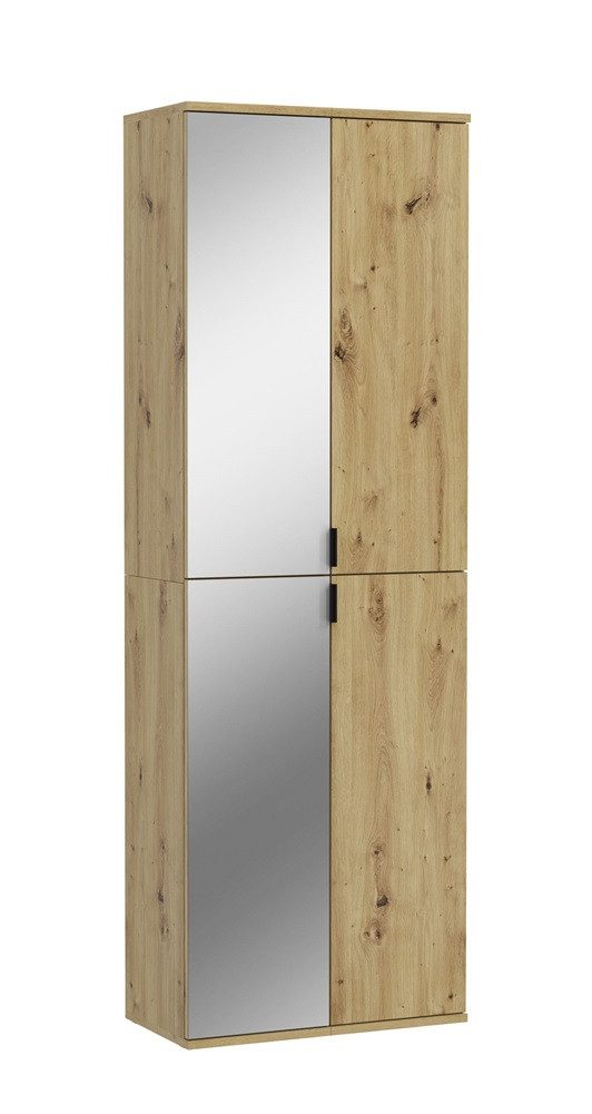 Kleiderschrank Garderobenschrank Projekt X, klein, Artisan Spiegeltür 2-teilig