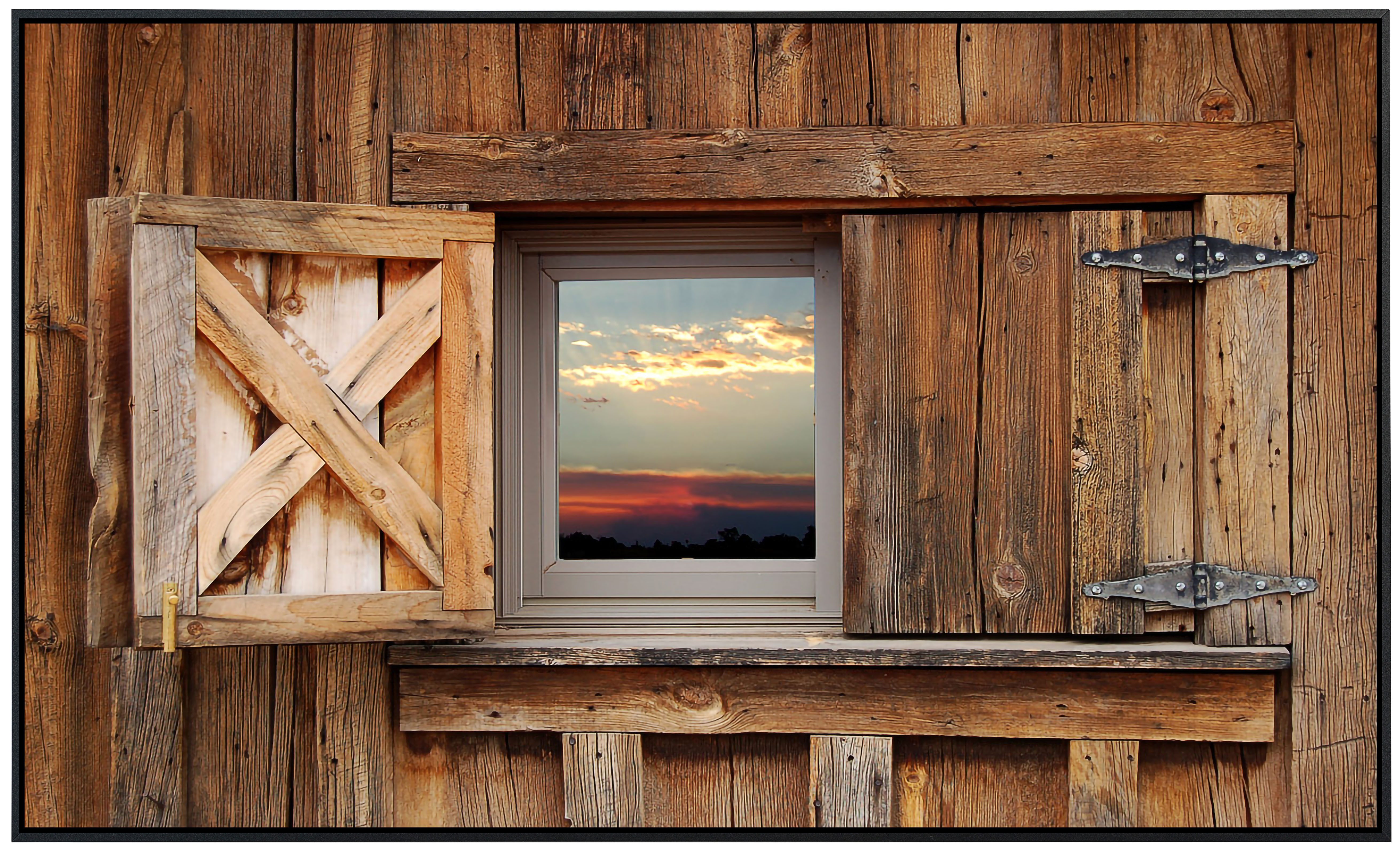 Papermoon Infrarotheizung INFRAROT-BILD-HEIZUNG, Scheunenfenster, TÜV-Rhein günstig online kaufen