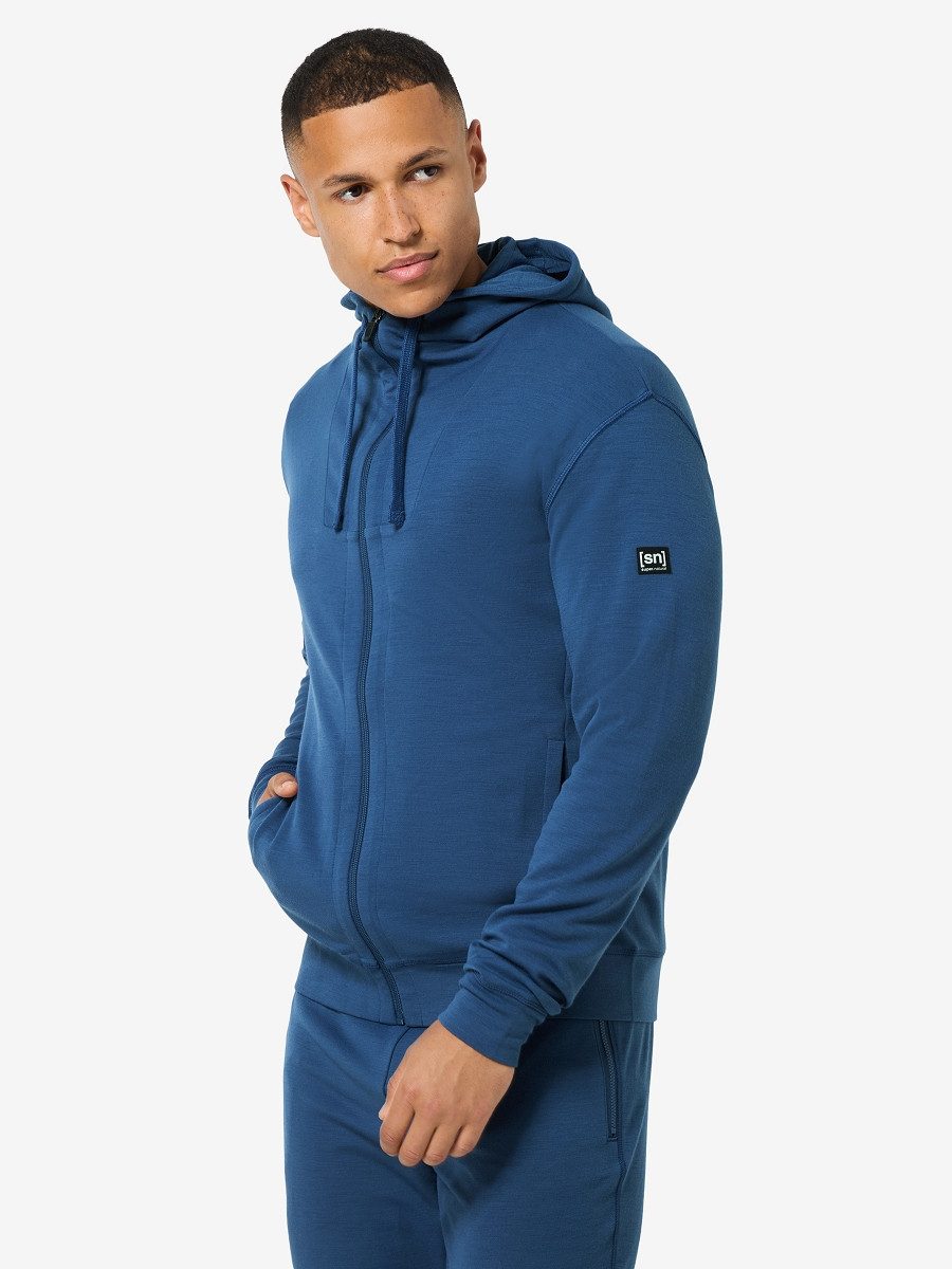 SUPER.NATURAL Sweatjacke Kapuzenjacke M EVERYDAY HOODIE aus weichem Merino-Mix