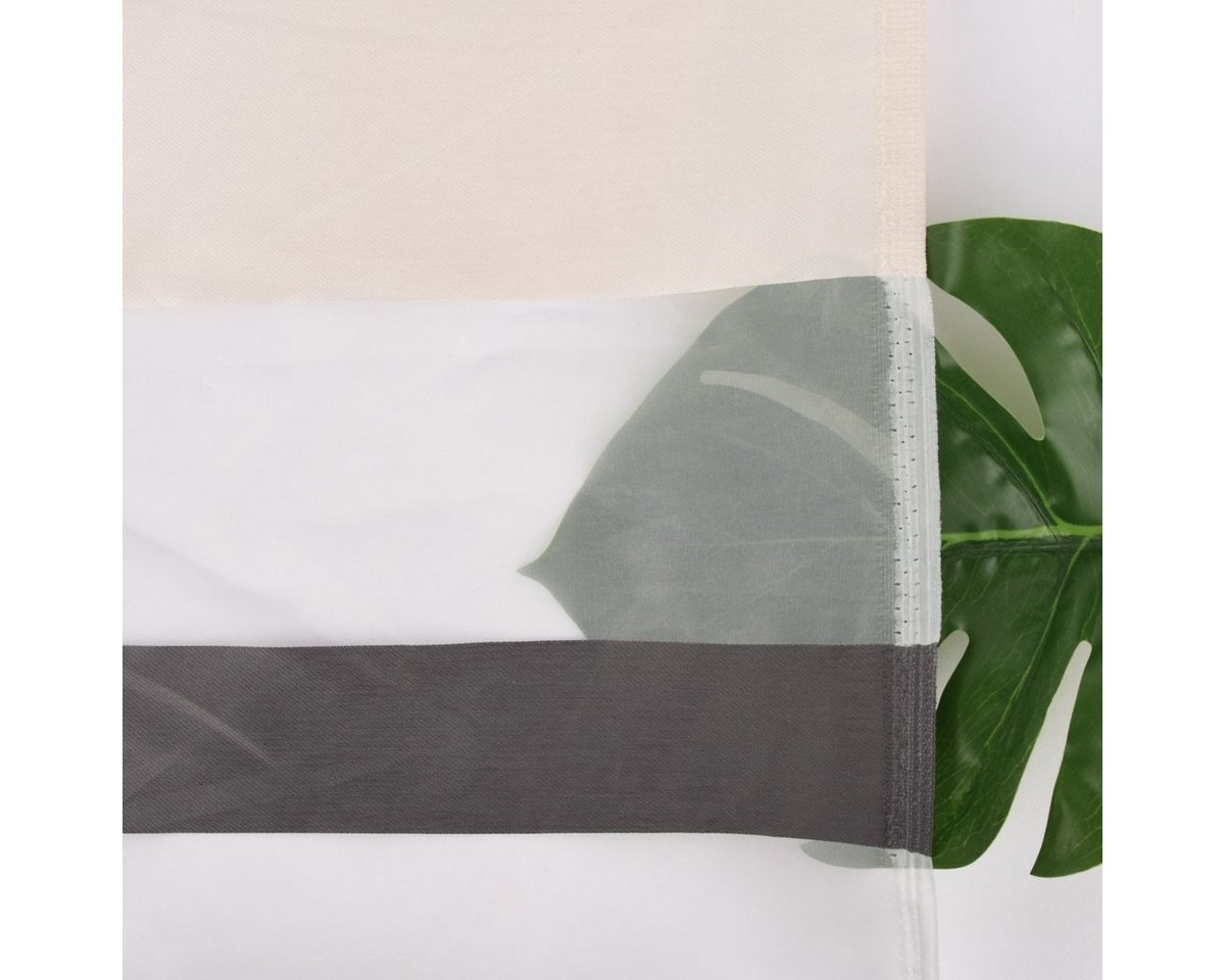 Thumbnail - SCHÖNER LEBEN. Stoff Schöner Wohnen Dekostoff Bright Streifen orange grau beige 145cm