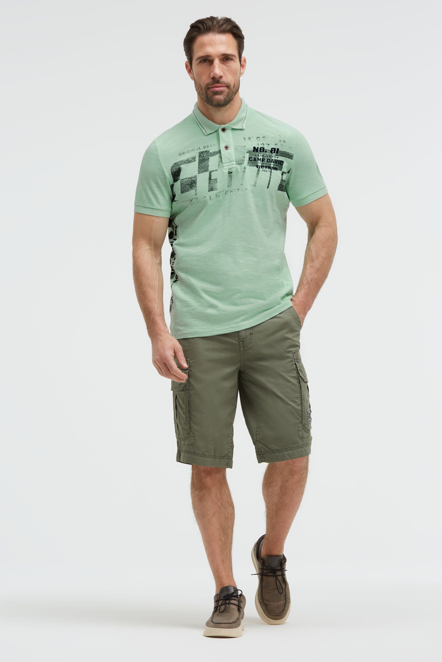 CAMP DAVID Poloshirt aus Baumwolle
