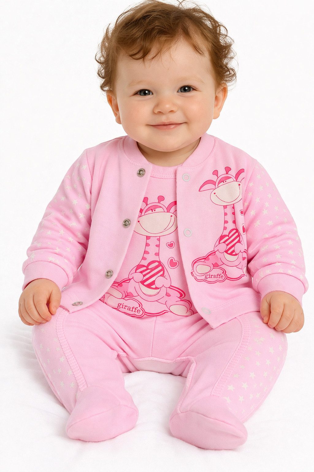 Strampler Strampler und Hemdchen Set Baby Anzug in Rosa