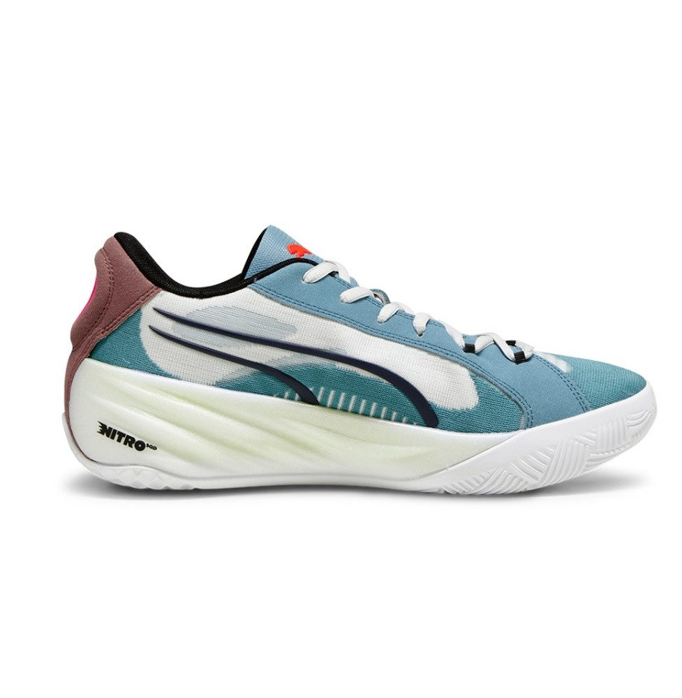 PUMA Hallen-Indoorschuhe All-Pro Nitro blau/bunt Herren Badmintonschuh
