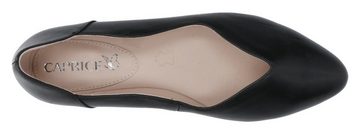Caprice Ballerina Kitten Heel, Pumps, Flache Schuhe mit wellenförmigem Einfass