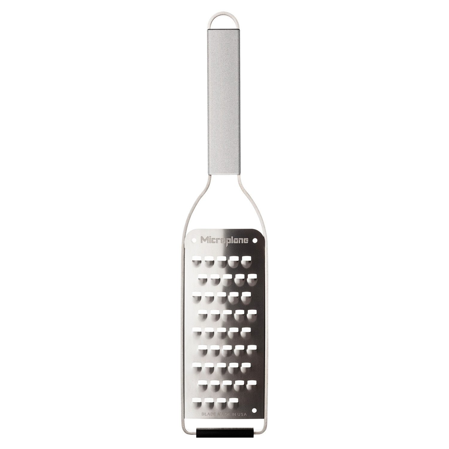 Microplane Küchenreibe Grobreibe PROFESSIONAL, L 31,5 cm, Edelstahl, mit grober Reibe und Gummifuß