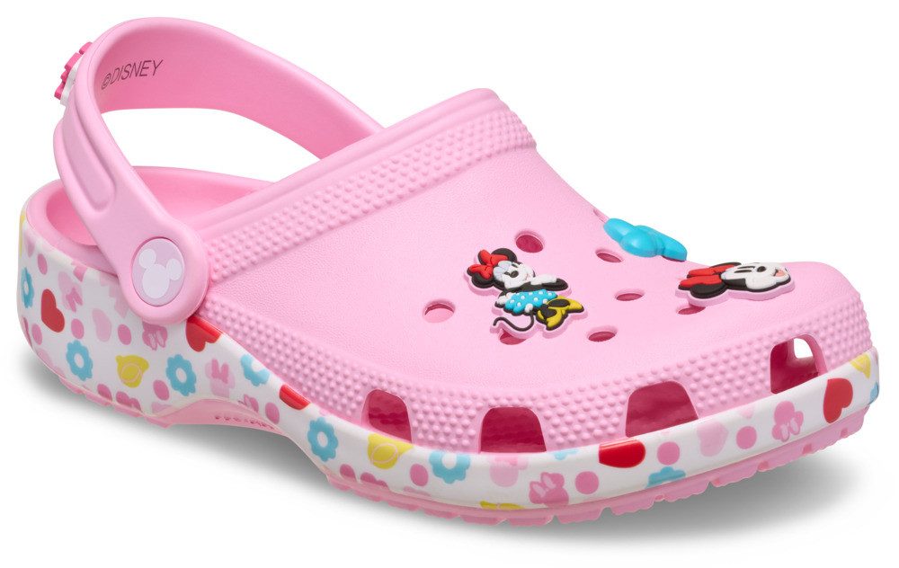 Crocs Mickey Friends Minnie Classic Clog K Clog Hausschuh mit buntem Motiv