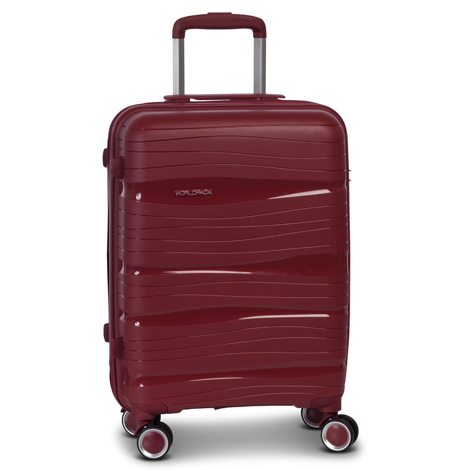 fabrizio® Handgepäck-Trolley Fabrizio Worldpack Miami Kabinentrolley 55 cm 4 Rollen