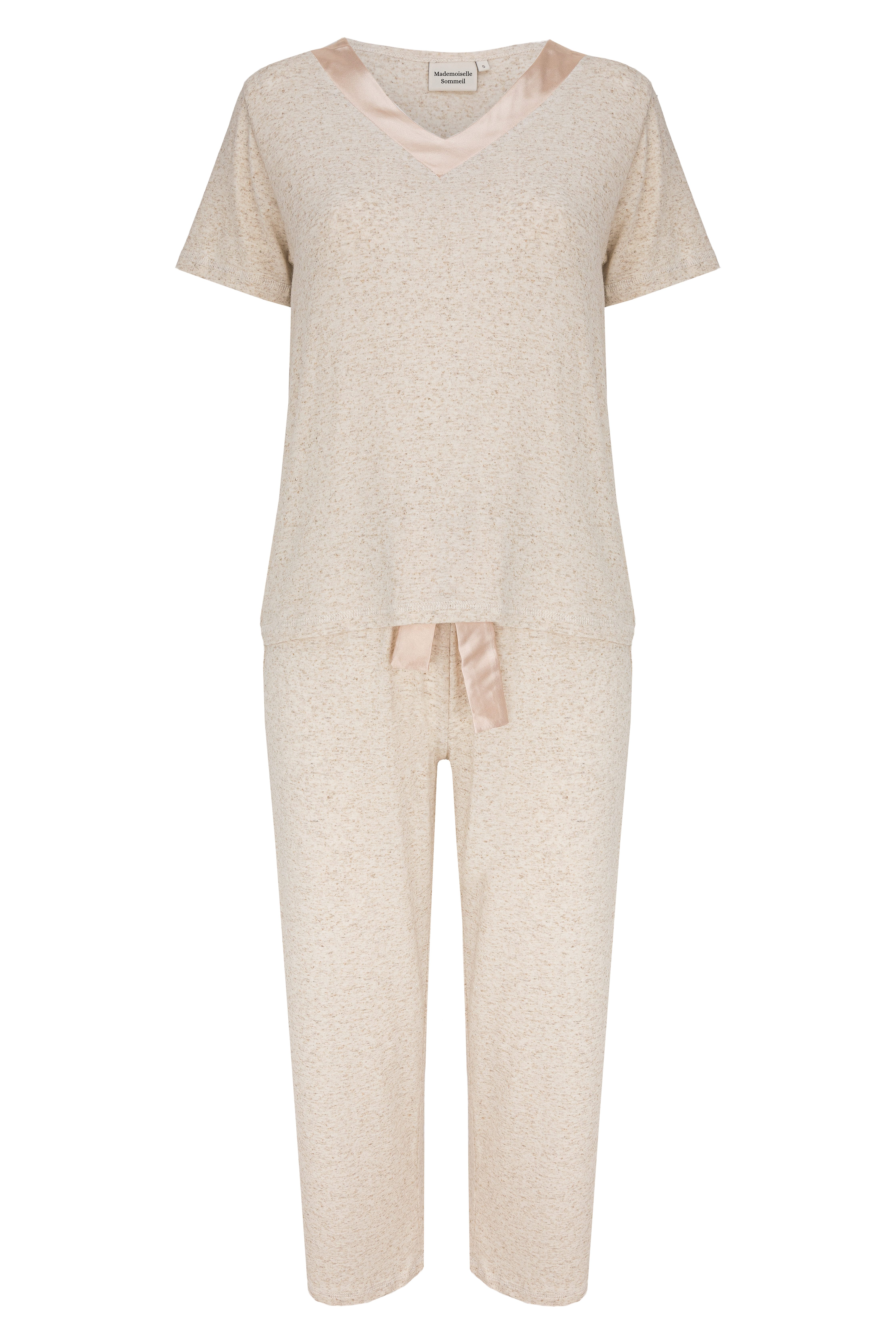 Mademoiselle Sommeil Pyjama Schlafanzug in cremefarben günstig online kaufen